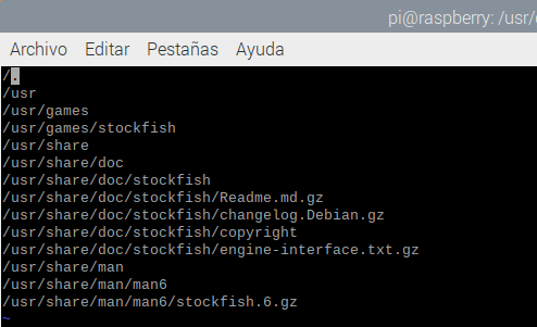 Contenido del fichero stockfish.list